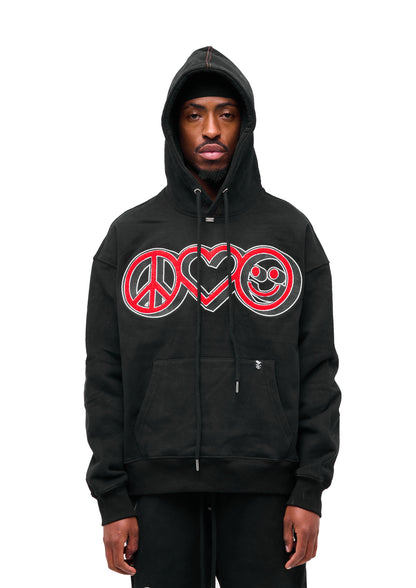 Peace, Love & Happiness Hoodie